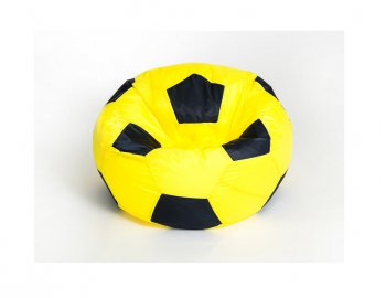 Кресло-мешок Мяч малый желто-черное в Нягани - nyagan.mebel-74.com | фото
