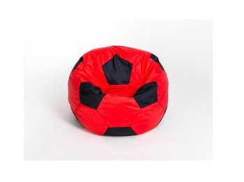 Кресло-мешок Мяч малый красно-черное в Нягани - nyagan.mebel-74.com | фото
