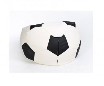 Кресло-мешок Мяч малый бело-черное в Нягани - nyagan.mebel-74.com | фото