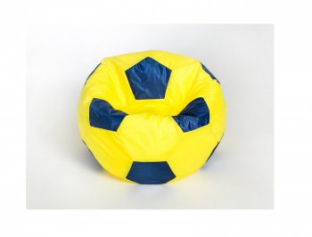 Кресло-мешок Мяч малый желто-синее в Нягани - nyagan.mebel-74.com | фото