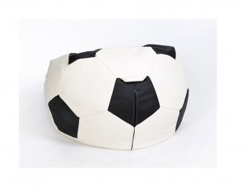 Кресло-мешок Мяч большой бело-черное в Нягани - nyagan.mebel-74.com | фото