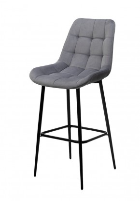 Барный стул ХОФМАН, цвет H-14 Серый, велюр / черный каркас М-City в Нягани - nyagan.mebel-74.com | фото