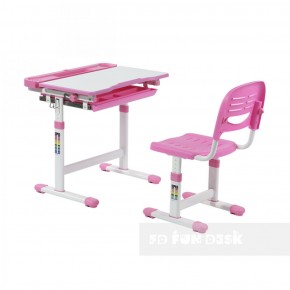 Комплект парта + стул трансформеры Cantare Pink в Нягани - nyagan.mebel-74.com | фото