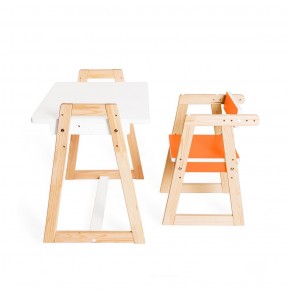 Детская растущая парта и стул Я САМ "Краски" (Оранжевый) в Нягани - nyagan.mebel-74.com | фото
