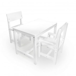 Детский растущий комплект стол и два стула  Я САМ "Лофт" (Белый, Белый) в Нягани - nyagan.mebel-74.com | фото