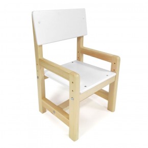 Детский растущий комплект стол и стул  Я САМ "Лофт" (Белый, Сосна) в Нягани - nyagan.mebel-74.com | фото