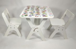 Детский растущий стол-парта и два стула Я САМ "Умка-Дуо" (Алфавит) в Нягани - nyagan.mebel-74.com | фото