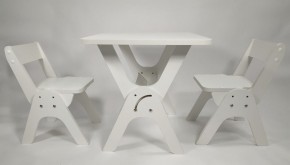 Детский растущий стол-парта и два стула Я САМ "Умка-Дуо" (Белый) в Нягани - nyagan.mebel-74.com | фото