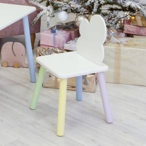 Детский стул Облачко (Белый/Белый/Цветной) в Нягани - nyagan.mebel-74.com | фото
