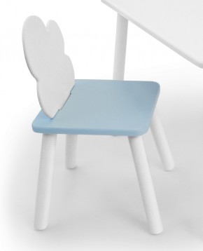 Детский стул Облачко (Белый/Голубой/Белый) в Нягани - nyagan.mebel-74.com | фото