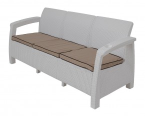 Диван Yalta Premium Sofa 3 Set (Ялта) белый (+подушки под спину) в Нягани - nyagan.mebel-74.com | фото