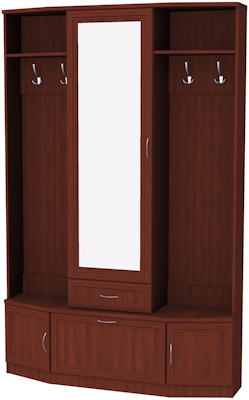 Шкаф для прихожей с зеркалом арт.600 в Нягани - nyagan.mebel-74.com | фото