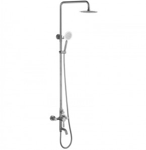 Душевая система MELANA-F1001P с тропическим душем, лейкой и смесителем, полированная в Нягани - nyagan.mebel-74.com | фото