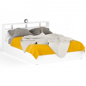 Камелия Кровать 1600, цвет белый, ШхГхВ 163,5х217х78,2 см., сп.м. 1600х2000 мм., без матраса, основание есть в Нягани - nyagan.mebel-74.com | фото
