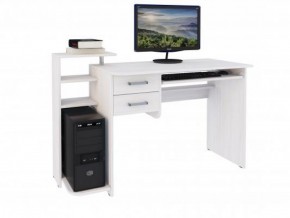 Компьютерный стол №12 (Анкор белый) в Нягани - nyagan.mebel-74.com | фото