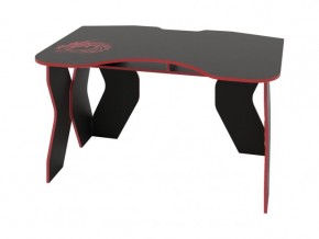 Компьютерный стол КЛ №9.0 (Черный/Красный) в Нягани - nyagan.mebel-74.com | фото