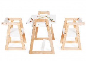 Комплект детской мебели стол и  два стула Я САМ "Лофт-Дуо" (Белый) в Нягани - nyagan.mebel-74.com | фото