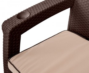 Комплект кресел Yalta Premium Double Seat (Ялта) шоколадный (+подушки под спину) в Нягани - nyagan.mebel-74.com | фото