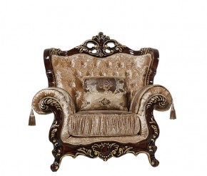 Комплект мягкой мебели Эсмеральда (Орех) без механиза раскладки (3+1+1) в Нягани - nyagan.mebel-74.com | фото