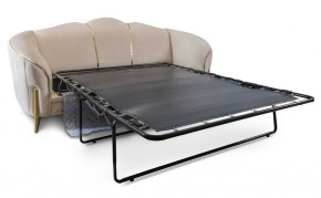 Комплект мягкой мебели Lara 3-1-1 с раскладным механизмом (бежевый/золото) в Нягани - nyagan.mebel-74.com | фото