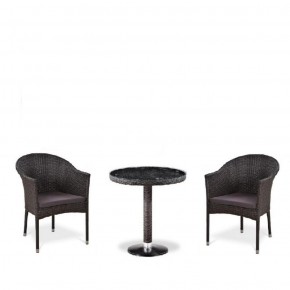 Комплект плетеной мебели T601/Y350A-W53 Brown (2+1) в Нягани - nyagan.mebel-74.com | фото