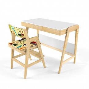 Комплект растущий стол и стул с чехлом 38 попугаев «Вуди» (Белый, Без покрытия, Монстры) в Нягани - nyagan.mebel-74.com | фото