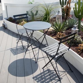 Комплект садовой мебели OTS-001R (стол + 2 стула) металл в Нягани - nyagan.mebel-74.com | фото