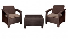 Комплект уличной мебели Yalta Premium Terrace Set (Ялта) шоколадый (+подушки под спину) в Нягани - nyagan.mebel-74.com | фото