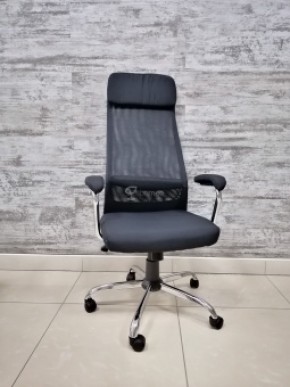 Кресло Barneo K-115 для персонала (черная ткань, черная сетка) в Нягани - nyagan.mebel-74.com | фото