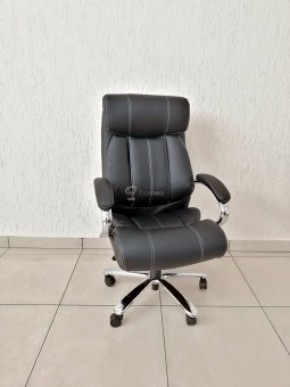 Кресло Barneo K-303 для руководителя (черная экокожа) в Нягани - nyagan.mebel-74.com | фото