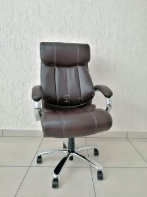 Кресло Barneo K-303 для руководителя (коричневая экокожа) в Нягани - nyagan.mebel-74.com | фото