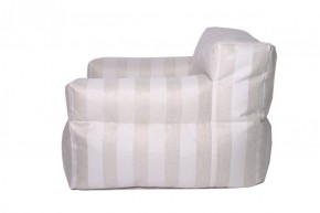 Кресло бескаркасное Уют полоса (Молочный) в Нягани - nyagan.mebel-74.com | фото