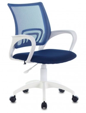 Кресло BRABIX "Fly MG-396W" (белый/темно-синее) 532399 в Нягани - nyagan.mebel-74.com | фото