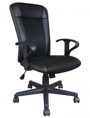 Кресло BRABIX "Optima MG-370" (экокожа/ткань, черное) 531580 в Нягани - nyagan.mebel-74.com | фото