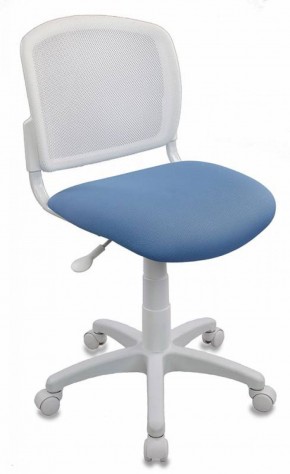 Кресло детское Бюрократ CH-W296NX/26-24 белый TW-15 голубой 26-24 в Нягани - nyagan.mebel-74.com | фото