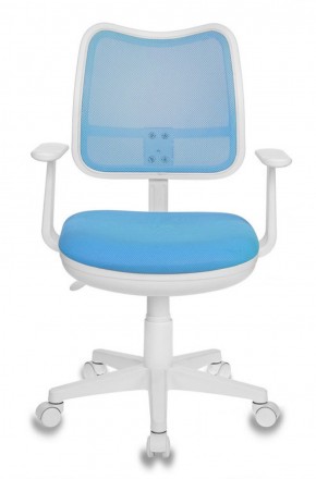 Кресло детское Бюрократ CH-W797/LB/TW-55 голубой в Нягани - nyagan.mebel-74.com | фото