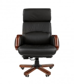 Кресло для руководителя CHAIRMAN 417 (Натуральная кожа) Черное в Нягани - nyagan.mebel-74.com | фото