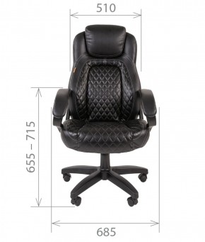 Кресло для руководителя  CHAIRMAN 432 (Экокожа черная) в Нягани - nyagan.mebel-74.com | фото