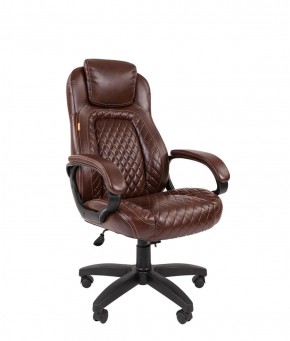 Кресло для руководителя  CHAIRMAN 432 (Экокожа коричневая) в Нягани - nyagan.mebel-74.com | фото