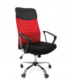 Кресло для руководителя CHAIRMAN 610 N (15-21 черный/сетка красный) в Нягани - nyagan.mebel-74.com | фото
