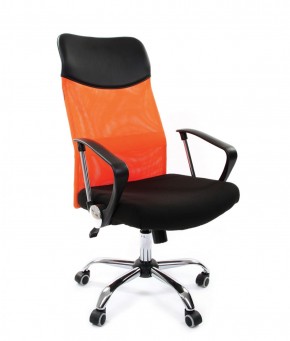 Кресло для руководителя CHAIRMAN 610 N (15-21 черный/сетка оранжевый) в Нягани - nyagan.mebel-74.com | фото