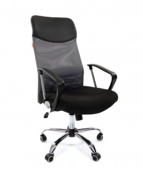 Кресло для руководителя CHAIRMAN 610 N(15-21 черный/сетка серый) в Нягани - nyagan.mebel-74.com | фото