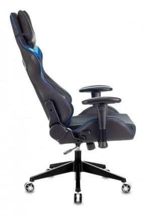 Кресло игровое Бюрократ VIKING 4 AERO BLUE черный/синий в Нягани - nyagan.mebel-74.com | фото