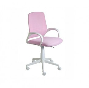 Кресло Ирис White сетка/ткань розовая в Нягани - nyagan.mebel-74.com | фото