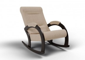Кресло-качалка Венето 13-Т-П (ткань/венге) ПЕСОК в Нягани - nyagan.mebel-74.com | фото