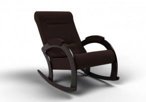 Кресло-качалка Венето 13-Т-Ш (ткань/венге) ШОКОЛАД в Нягани - nyagan.mebel-74.com | фото