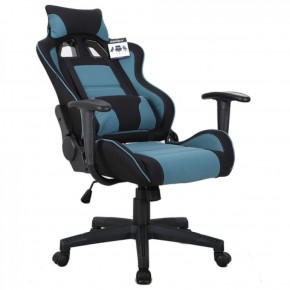 Кресло компьютерное BRABIX "GT Racer GM-100" (черное/голубое) 531818 в Нягани - nyagan.mebel-74.com | фото