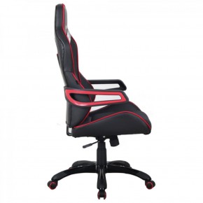 Кресло компьютерное BRABIX Nitro GM-001 (ткань/экокожа) черное, вставки красные (531816) в Нягани - nyagan.mebel-74.com | фото