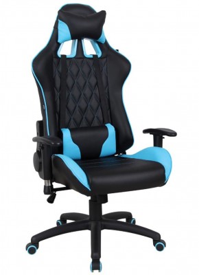 Кресло компьютерное BRABIX "GT Master GM-110" (черное/голубое) 531928 в Нягани - nyagan.mebel-74.com | фото