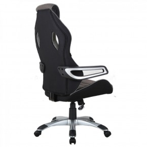 Кресло компьютерное BRABIX Techno GM-002 (ткань) черное/серое, вставки белые (531815) в Нягани - nyagan.mebel-74.com | фото